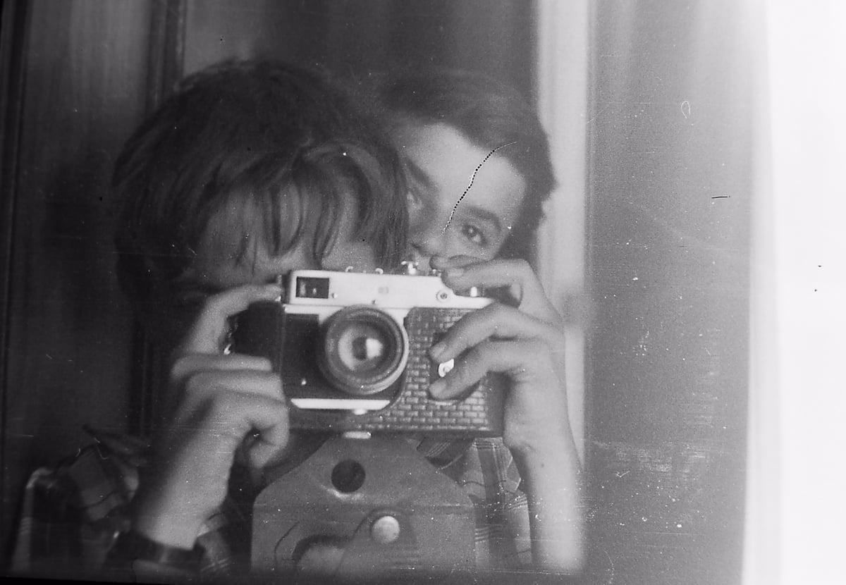 Self-portrait from 1992 taken with Soviet Zorki camera, rediscovered after 35 years